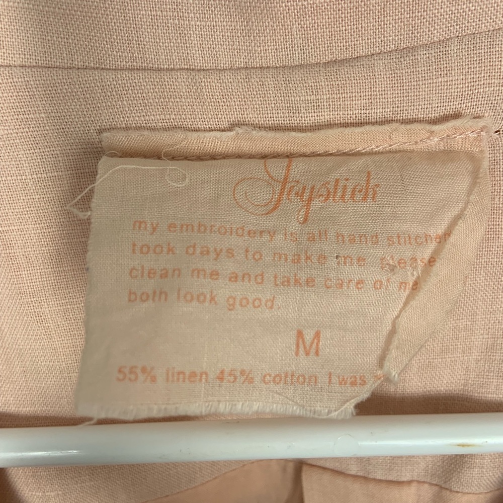 Joystick Johhny Was Pink Embroidered Jacket Medium - Picture 3 of 8